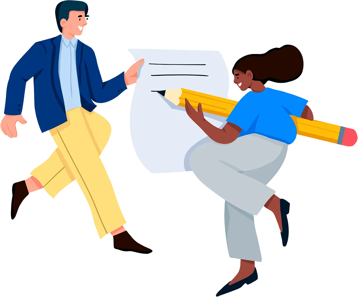 Illustration to represent writing