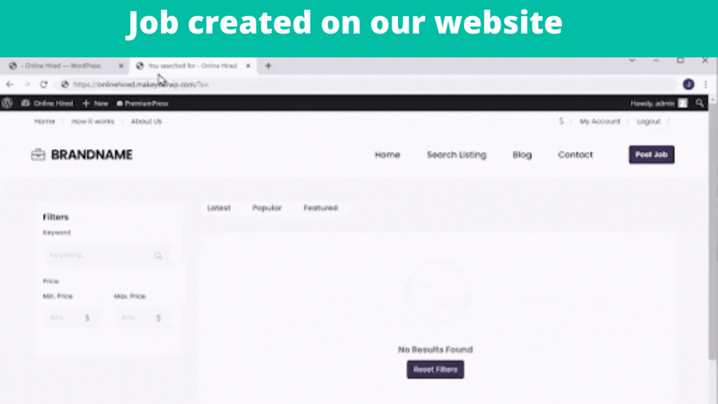 job added to our site