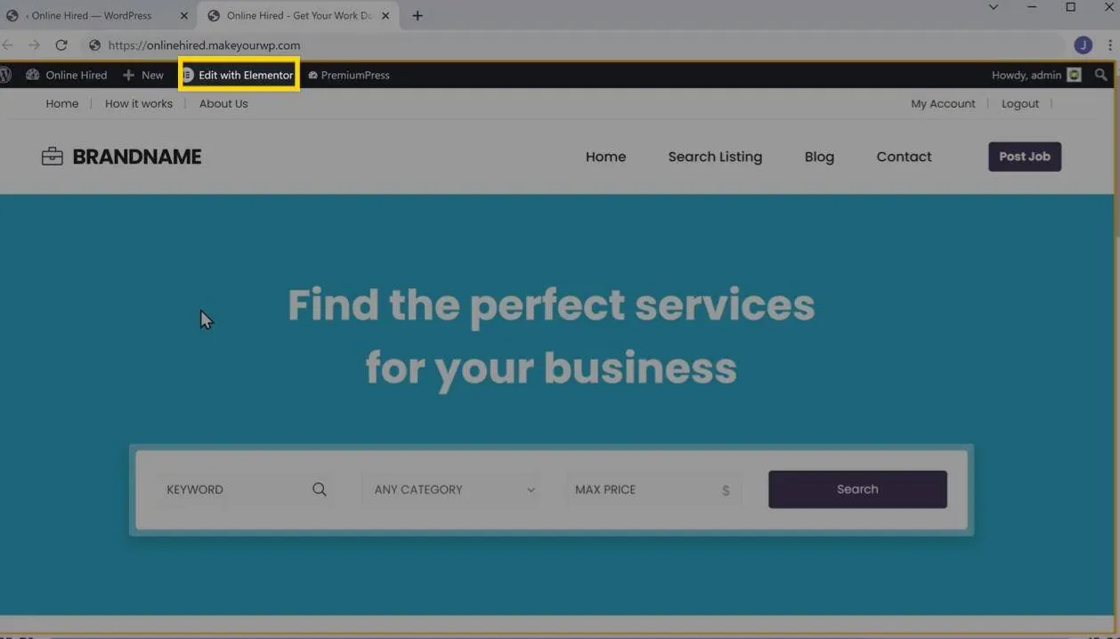 Edit any page on your website