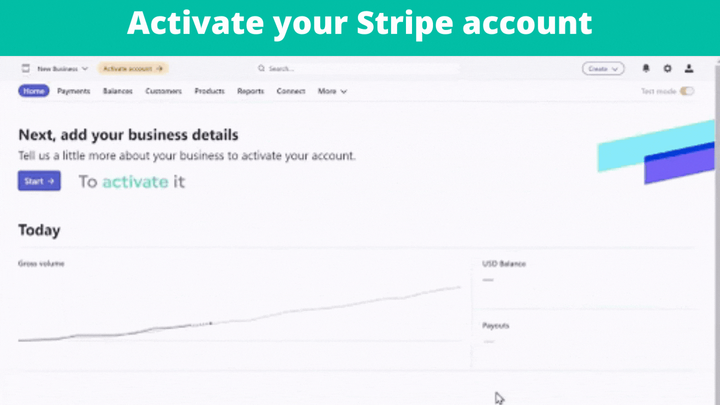 Activate your Stripe account