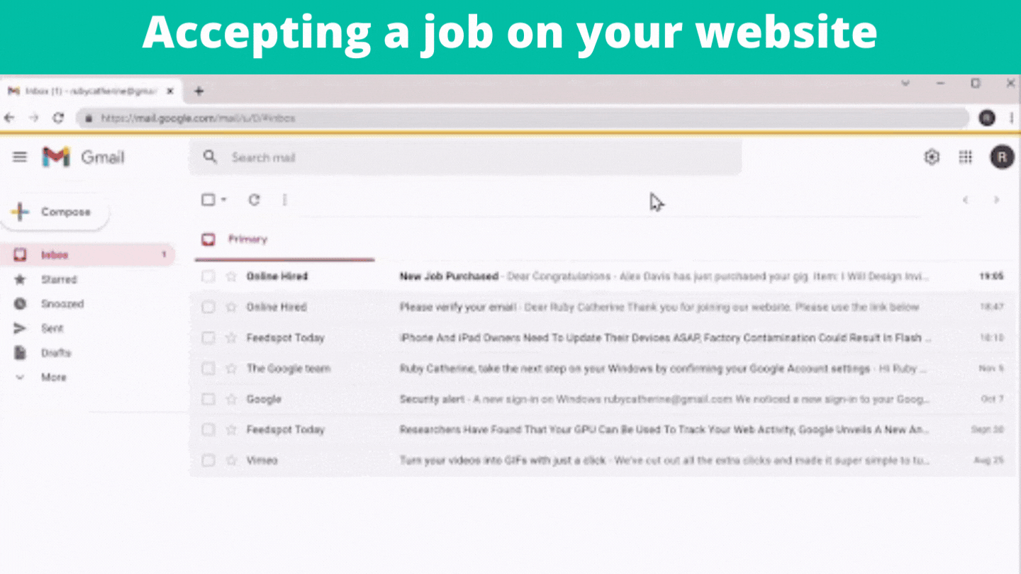 Accepting a payment on your website