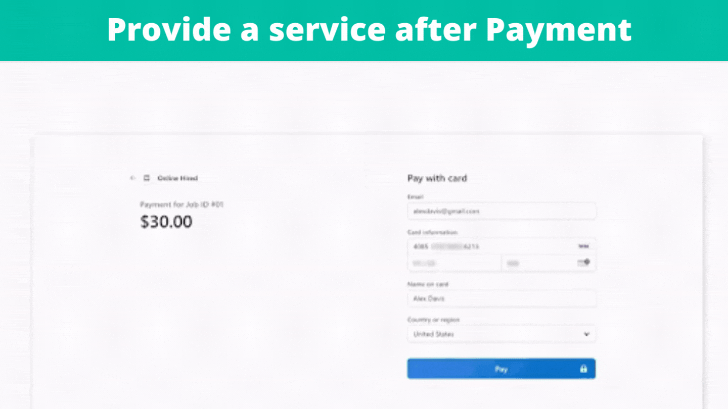 provide service after payment