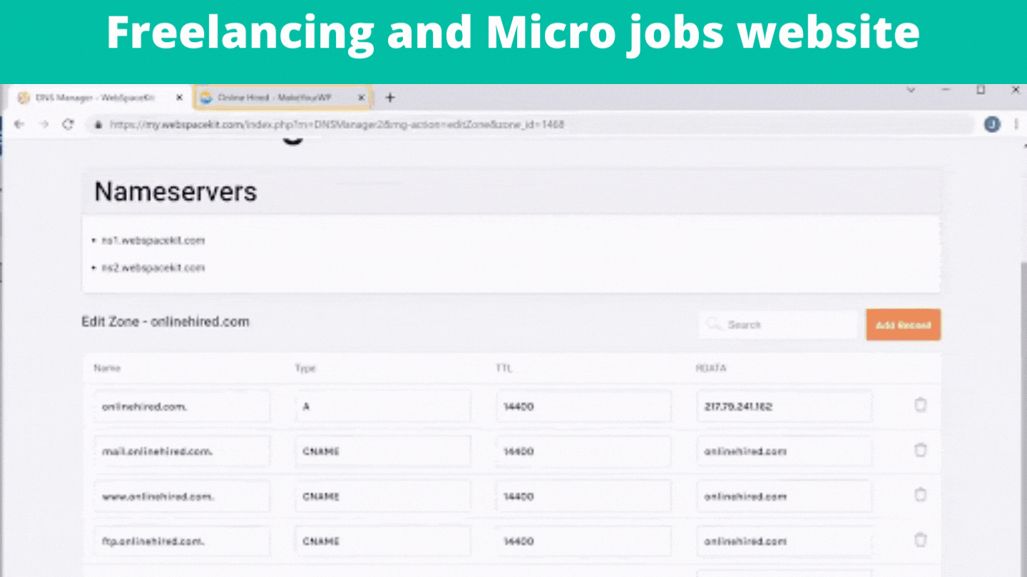 freelancing and micro job website